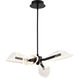 Sedona LED 27.13 inch Matte Black Chandelier Ceiling Light