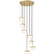 Renaud LED 21 inch Modern Gold Chandelier Ceiling Light