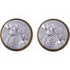 Madison 1 Light 11 inch Brushed Pewter Flush Mount Ceiling Light, Twin Pack