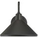 Vectra 1 Light 9.75 inch Powder Coated Black Outdoor Wall Sconce