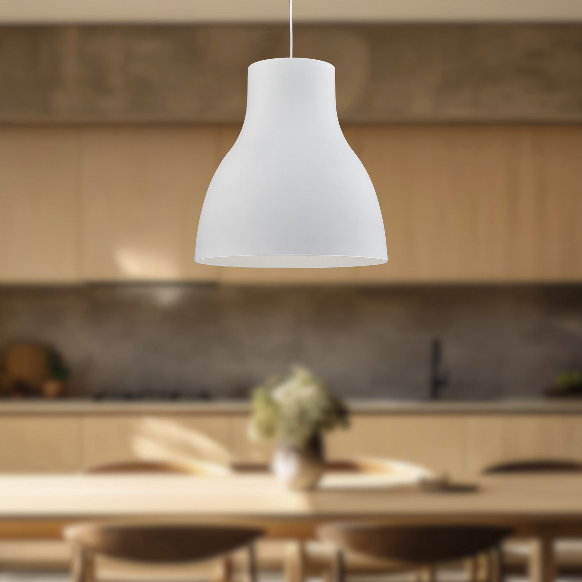 Cradle Pendant Ceiling Light in White