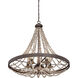 Menard 5 Light 30 inch Fossil Stone Pendant Ceiling Light