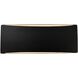 Ambiance LED 13 inch Carbon Matte Black ADA Wall Sconce Wall Light