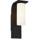 Colonne 1 Light 15 inch Black Outdoor Wall Sconce