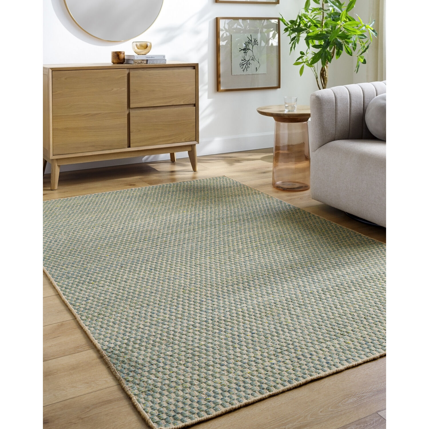 Bolton 180 X 144 inch Prairie Dust / Army Green / Khaki Handmade Rug in 12 x 15