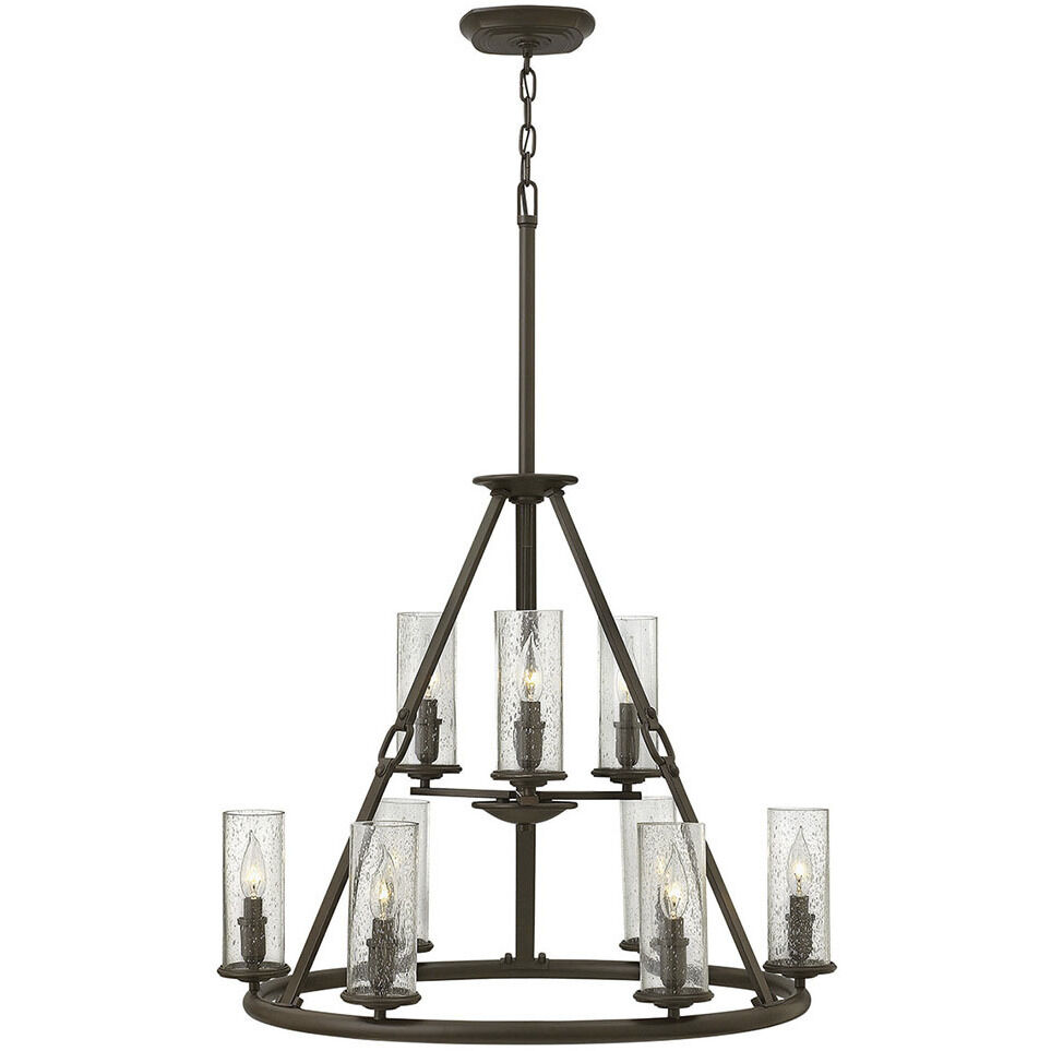 Dakota 9 Light 29 inch Oil Rubbed Bronze Indoor Chandelier Ceiling Light