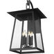 Rainer Outdoor Wall Light in Black, G9
