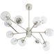 Dallas 12 Light 48 inch Polished Nickel Chandelier Ceiling Light