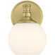Orlisse 1 Light 6 inch Vintage Brass Wall Sconce Wall Light