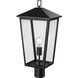 Munger 1 Light 23 inch Powder Coated Black Outdoor Post Lantern