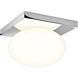 Castiro 1 Light 8.86 inch Polished Chrome Bathroom Ceiling Light