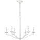 Sean Lavin Annie 6 Light 32.5 inch Plaster White Chandelier Ceiling Light
