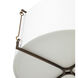 Theresa 2 Light 19.5 inch Matte Bronze Semi-Flush Mount Ceiling Light