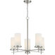 Haisley 5 Light 24 inch Brushed Nickel Chandelier Ceiling Light