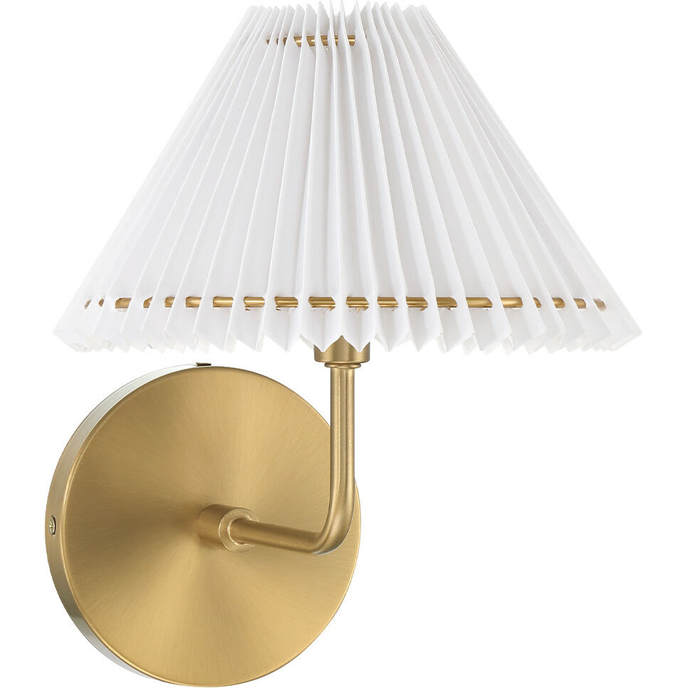 Stella 1 Light 9 inch Natural Brass Wall Sconce Wall Light