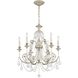 Regis 6 Light 26 inch Olde Silver Chandelier Ceiling Light in Clear Hand Cut