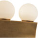 Sinclair 12.13 inch Vintage Brass Bath Vanity Light Wall Light