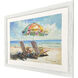 Beach Vibe Blue and Multi and Pink and Teal Framed Art