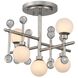 Mercer LED 16 inch Polished Nickel Semi Flush Pendant Ceiling Light