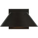 Solano LED 5 inch Black Outdoor Wall Sconce