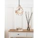 Waylon 1 Light 11.75 inch White Pendant Ceiling Light, Antler