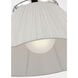 Amber Lewis Bradley LED 24 inch Polished Nickel Flush Mount Ceiling Light