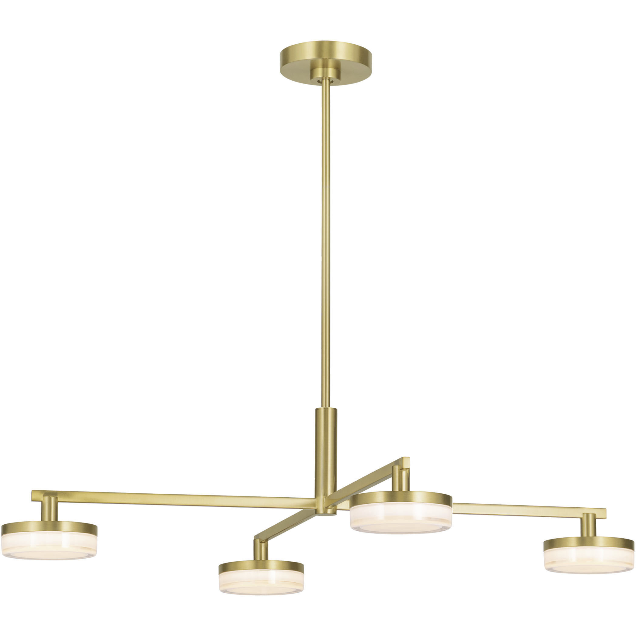 Sean Lavin Khan LED 44.88 inch Burnished Brass Chandelier Ceiling Light