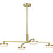 Sean Lavin Khan LED 44.88 inch Burnished Brass Chandelier Ceiling Light