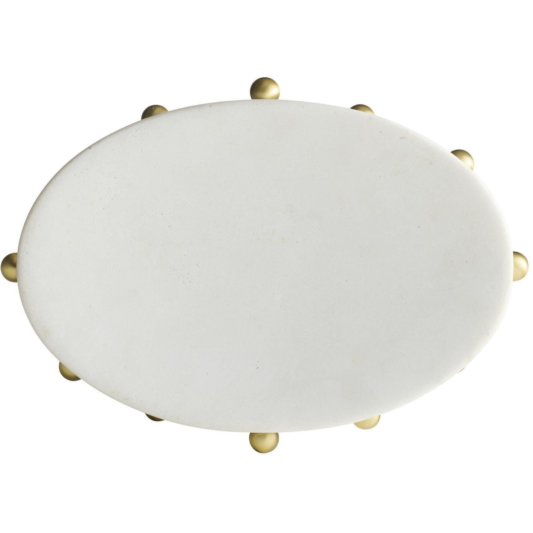 Katherine Ivory and Antique Brass Centerpiece