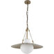 Waverly 1 Light 22 inch Vintage Brass Pendant Ceiling Light
