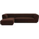 Zandro Brown Sectional, Left