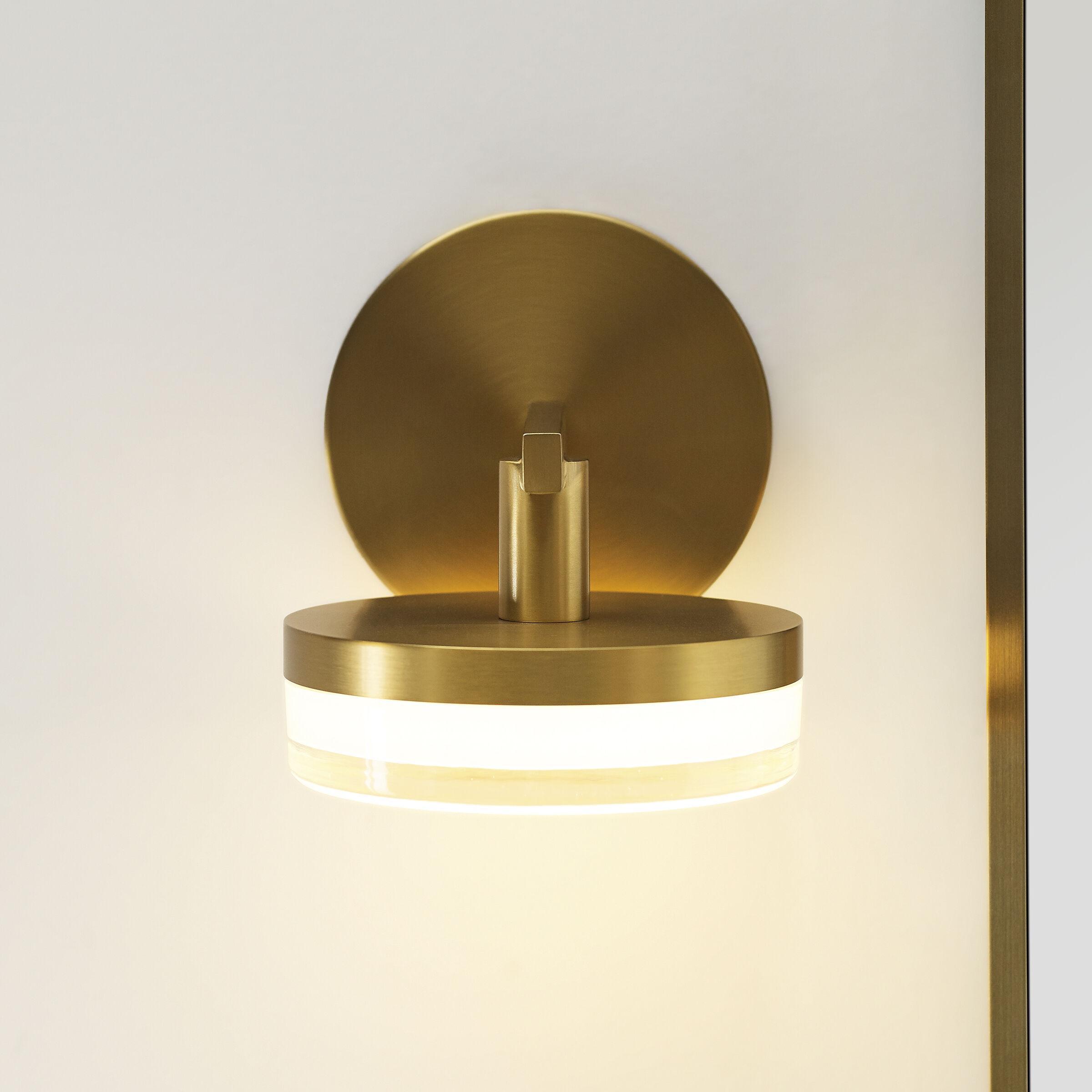 Sean Lavin Khan Sconce Wall Light in Burnished Brass