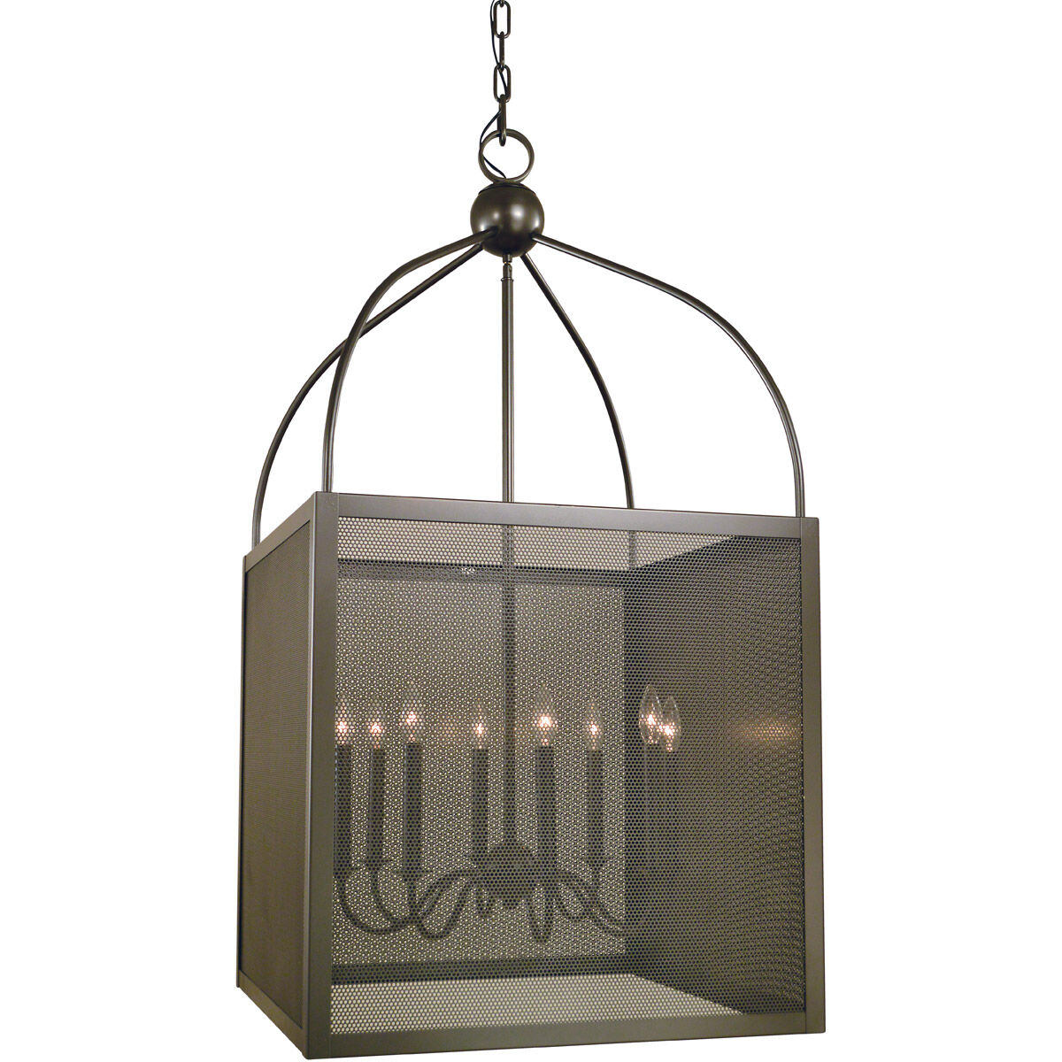 Windsor 8 Light 24 inch Mahogany Bronze Foyer Chandelier Ceiling Light