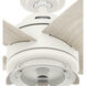 Margo 44 inch Textured White with Light Oak/Fresh White Blades Ceiling Fan