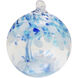 Aqua Blue Art Glass Ornament