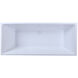 Turner Glossy White Bathtub in 72 in.
