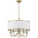 Adalynn 5 Light 22 inch Vibrant Gold Chandelier Ceiling Light