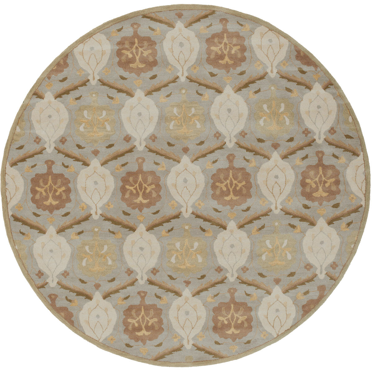 Caesar 96 X 96 inch Khaki, Cream, Taupe, Camel, Olive, Butter, Tan Rug