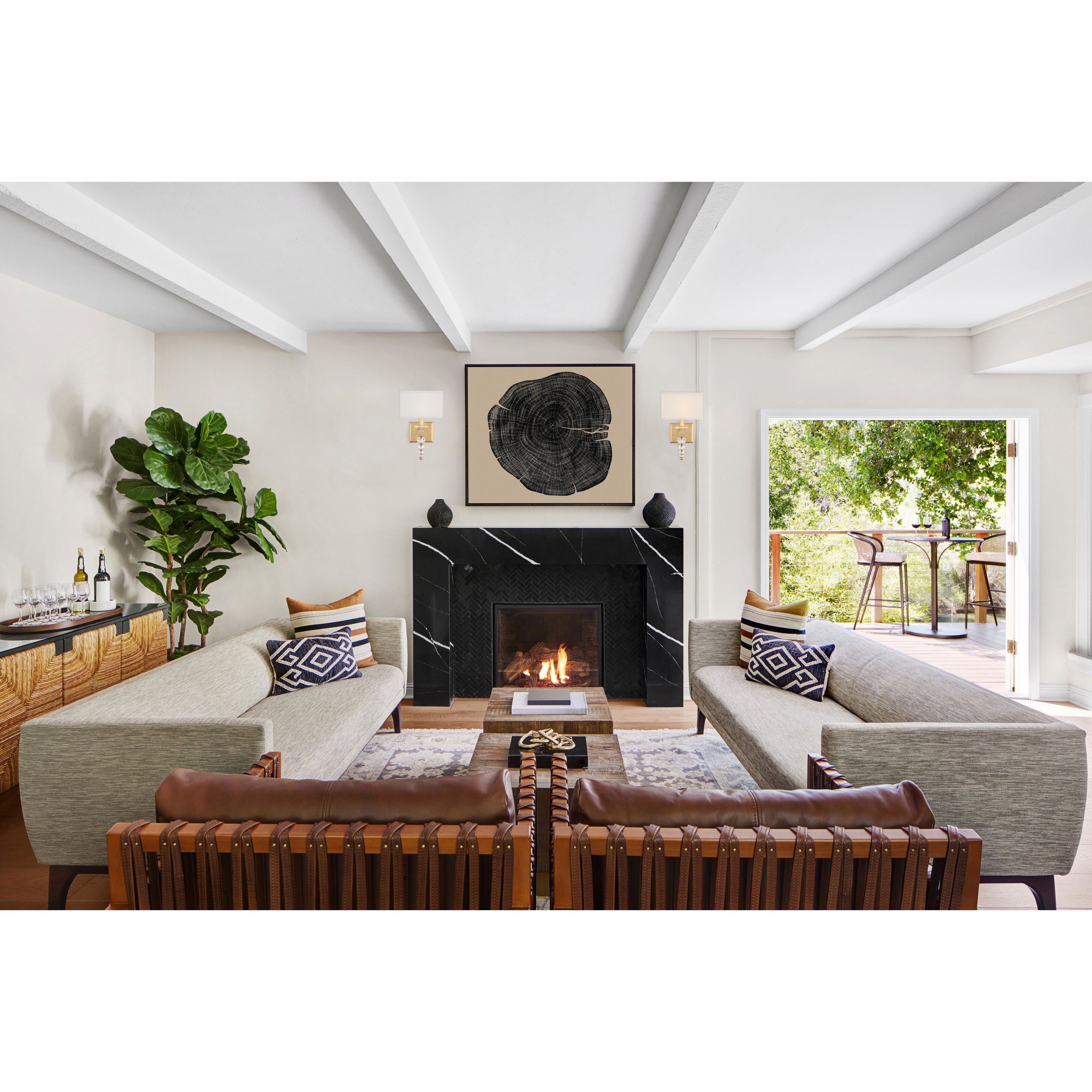 Clover Sconce Wall Light in Aged Brass