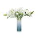 Lilies Blue Ombre Botanical, Fresh Water Look