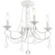 Pennington 4 Light 18 inch Antique White Convertible Mini Chandelier/Ceiling Mount Ceiling Light