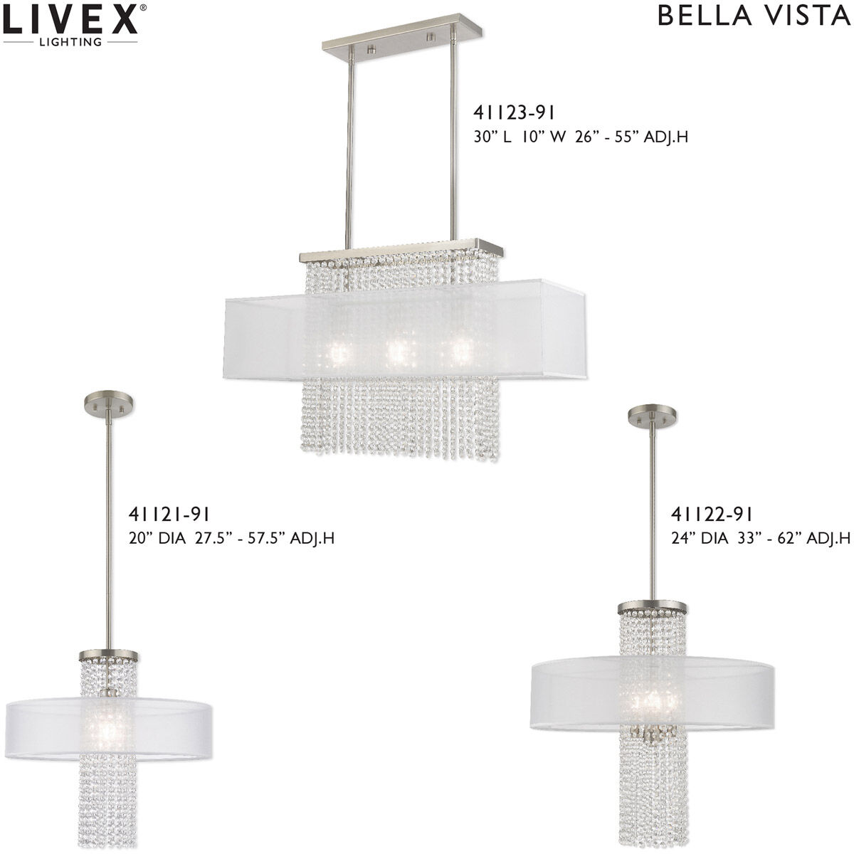 Bella Vista 2 Light 13 inch Brushed Nickel ADA ADA Wall Sconce Wall Light
