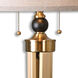 Selvino 33 inch 100 watt Brushed Brass Table Lamp Portable Light