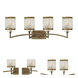 Grammercy 4 Light 33 inch Hand Applied Palacial Bronze Vanity Sconce Wall Light