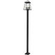 Broughton 4 Light 115.75 inch Black Outdoor Post Mounted Fixture