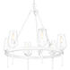 Regent 25.63 inch 60.00 watt Textured White Plaster Chandelier Ceiling Light