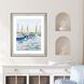 Marina at Dusk Blue and Green and Turquoise and Teal Framed Art