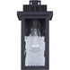 Shana 1 Light 12 inch Black Outdoor Wall Lantern
