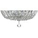 Everett 3 Light 12 inch Chrome Flush Ceiling Light