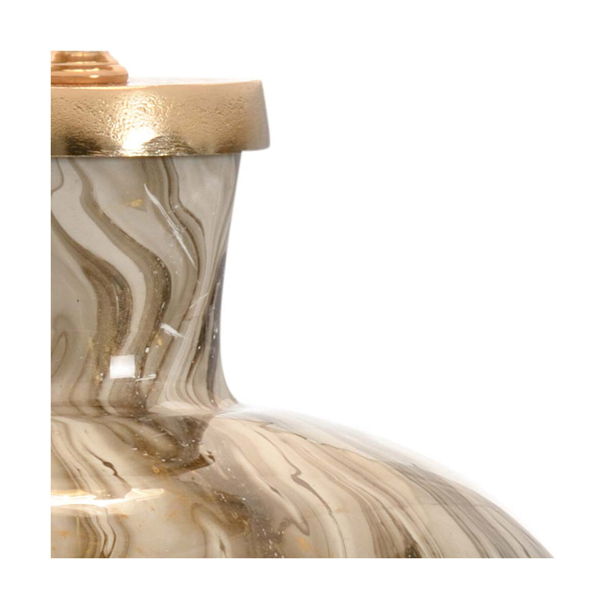 MarketPlace 28 inch 100 watt Calacatta Gold/Brass Table Lamp Portable Light